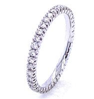 Anello Gazzola Eternity in Oro bianco Diamante FC-GIRDIT0.80